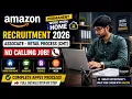 Amazon Work From Home Jobs 2026 Freshers Eligible No Sales No Customer Support
