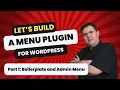 WordPress Mega Menu Plugin Development Tutorial - Part 1