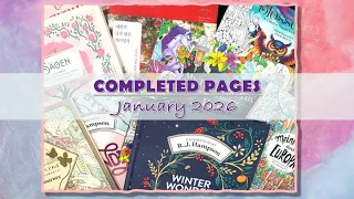 Completed Colouring Pages January 2026 ADULT COLOURING