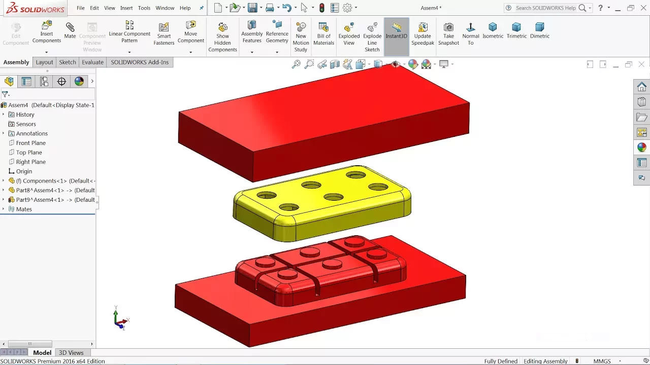 Solidworks tutorial | Mold Design in Solidworks | Cavity and Core in Solidworks