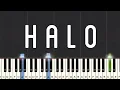 Beyonce - Halo Piano Tutorial Medium