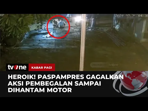 Detik-detik Aksi Heroik Anggota Paspampres Gagalkan Aksi Begal | Kabar Pagi tvOne