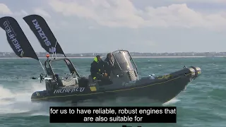 RIB Drivers! 16 Highfield/Suzuki RIB’s looking after their charges on the Route du Rhum Start Line