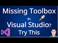 Fix Missing Toolbox Option in Visual Studio WinForms Troubleshooting and Easy Toolbox Fix VS 2022