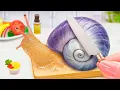 Catch And Cook BEST EVER Miniature Snail Escargot Grilled Recipe 🐌 French Snail Style by Mini Yummy