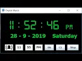 Digital alarm clock by Java and Netbeans windows 10