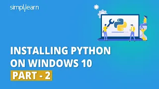Installing Python On Windows 10 - 2 Python Installation In Windows 10 Python Basics Simplilearn