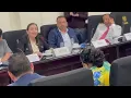 Regrese a su bunker Andrea Villagran encara a Consuelo Porras en plena audiencia de presupuesto