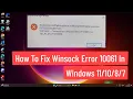 How to Fix Winsock Error 10061 In Windows