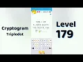 Cryptogram Tripledo Level 179 Solutions Logic Puzzle Game Mini Boss