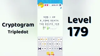 Cryptogram Tripledo Level 179 Solutions Logic Puzzle Game Mini Boss