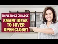 How do you cover an open closet Closet Curtain Door Home Decor Ideas Interior Design
