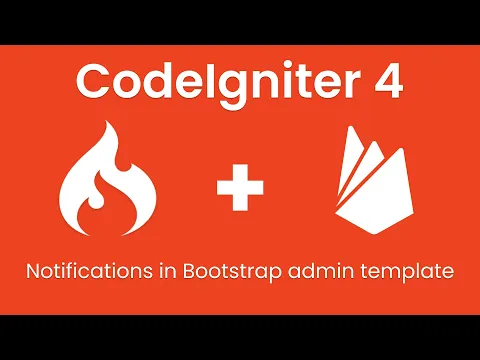 Download MP3 [Part 3] Use bootstrap admin template and display notifications on admin dashboard in codeigniter 4