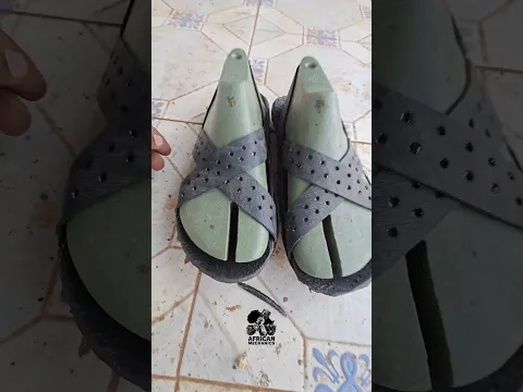 Can you wear sandals made with old used motorcycle tires?