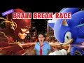 Lagu SONIC vs FLASH Brain Break 🏁| 4-Min Superhero Race —Ending A