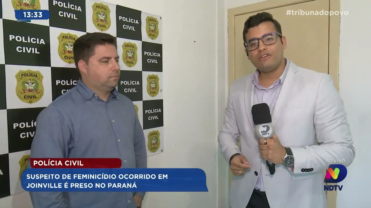 Polícia Civil: autor de feminicídio ocorrido em Joinville é preso no Paraná