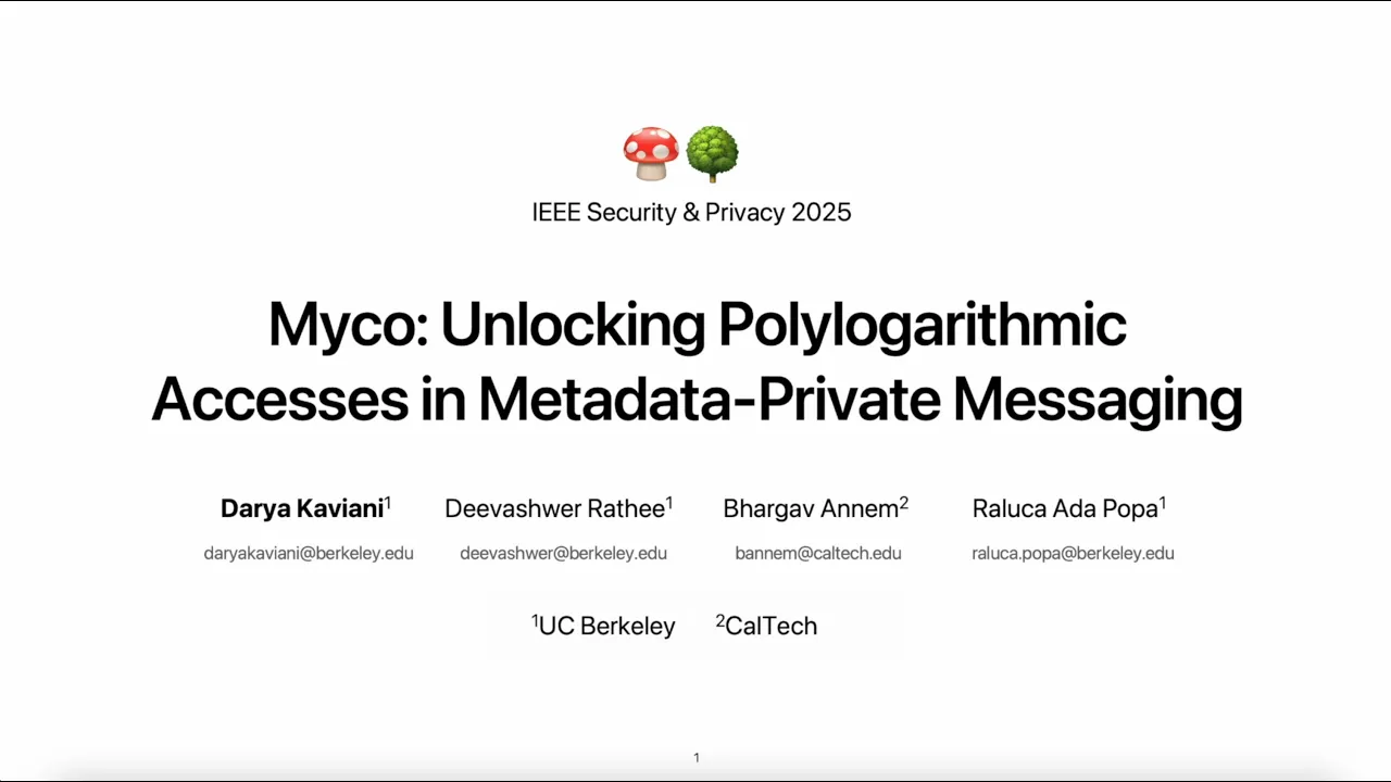 IEEE Security & Privacy (Oakland) 2025 Myco