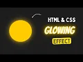 Glowing Neon Sun in HTML CSS in just 5 minutes