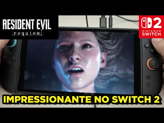 PRIMEIRA GAMEPLAY de Resident Evil 9 Requiem no Switch 2 em Português e em modo Portátil | TGS