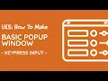 UE5 Tutorial - Basic Popup Menu