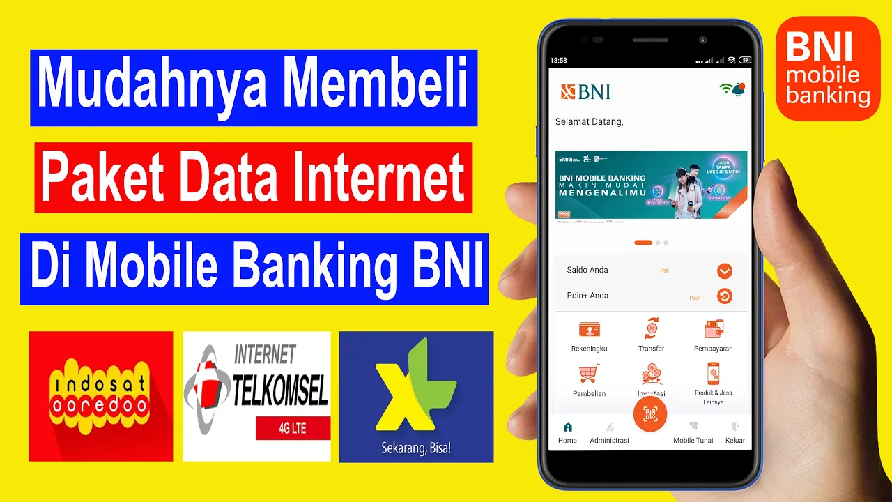 Cara transfer bni via SMS banking Bni