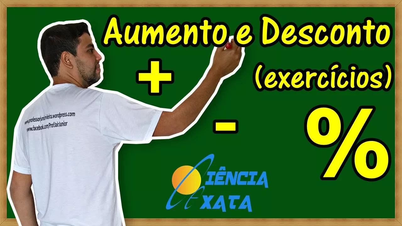 Aumento e Desconto (exercícios) | Matemática Financeira - Aula 3