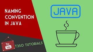 Java Object Oriented Programming 3 - Naming convention in JAVA