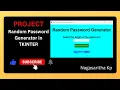 T - 48 PROJECT Random Password Generator in Tkinter
