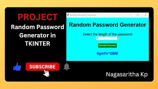 T - 48 PROJECT Random Password Generator in Tkinter