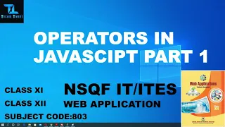 OPERATORS IN JAVASCRIPT PART 1