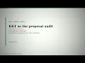S2-05 KKT as the proposal audit AI Orchestration