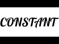 The word constant Meaning