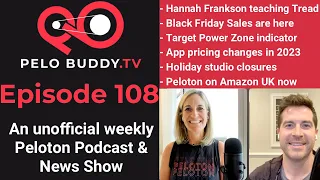 Pelo Buddy TV - Hannah Frankson on Tread Peloton Black Friday Sales Target Power Zones more