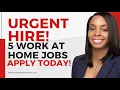 URGENT HIRE 12- Remote Work from Home Jobs on Indeed com