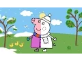 Peppa Pig Coloring Page for Kids - Winter Edition