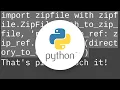 Unzipping files in Python