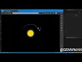 Sun and Earth in HTML