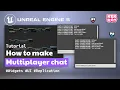 How to make Multiplayer Chat Replication Tutorial Kekdot Unreal Engine 5