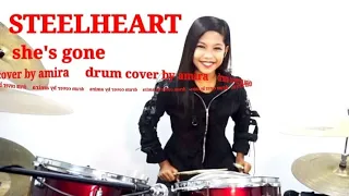 Download steelheart-she' gone-cover drum by amira#drumers #music #amira #drumercilik #viral #music MP3