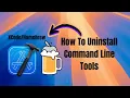 How To Uninstall Command Line Tools Xcode Homebrew
