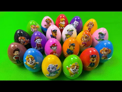 Download MP3 Looking For Paw Patrol Eggs With Slime Coloring: Ryder, Chase, Marshall,...Satisfying ASMR Video