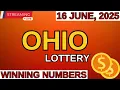 Ohio Midday Lottery Results For - 16 Jun 2025