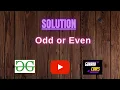 Odd or Even GFG Coding 100 Test Cases Passed gorakhcodes