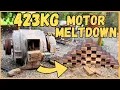 Lagu 423 kg motor gesmolten - Enorme koperwinning uit schroothandel - ASMR Metaalsmelten en -versnipperen