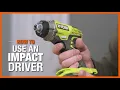 How to Use an Impact Driver The Home Depot