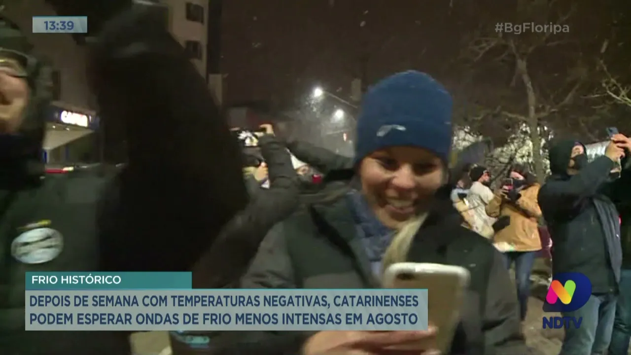 Após temperaturas negativas, catarinenses podem esperar ondas de frio menos intensas em agosto