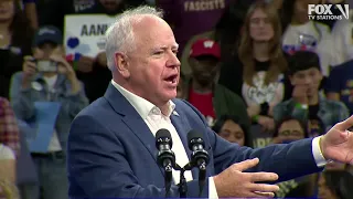 Tim Walz mocks Donald Trump's McDonald's visit