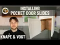 Installing a Side-Opening Pocket Door for Cabinets - Knape Vogt 8080 Pivot Slides RTA Assembly