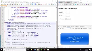 Math and JavaScript The operator