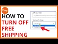 How to Turn Off Free Shipping on Etsy QUICK EASY